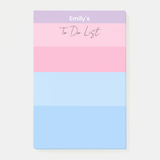 Beautiful Pastel Pink & Blue Post-it Notes
