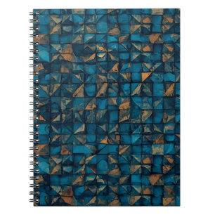 Beautiful Patchwork "Look" in Dark Teal Notebook