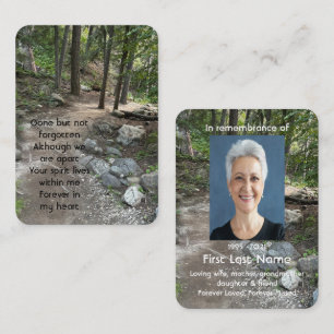 Beautiful Path in the Forest Trees Wilderness  Business Card