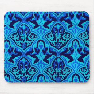 BEAUTIFUL PATTERN - Blue & Black Mouse Mat
