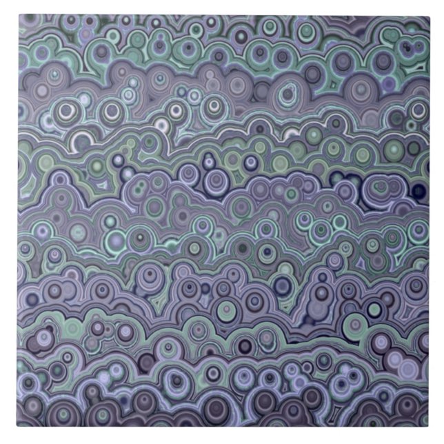 Beautiful pattern blue green purple M3 Tile (Front)