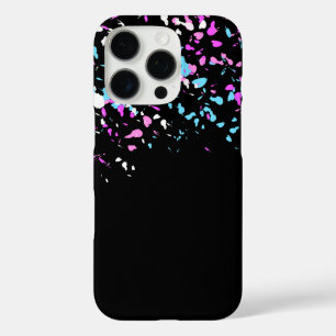 Beautiful Pattern Design on Black iPhone 16 Pro Case