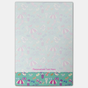 Beautiful Pattern With Summer Elements Post-it Notes
