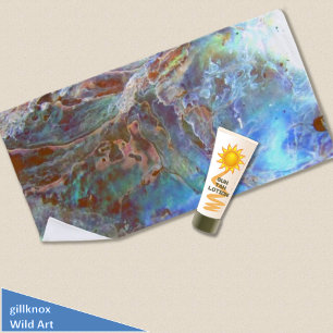 Beautiful Paua Black Abalone New Zealand Shell Beach Towel