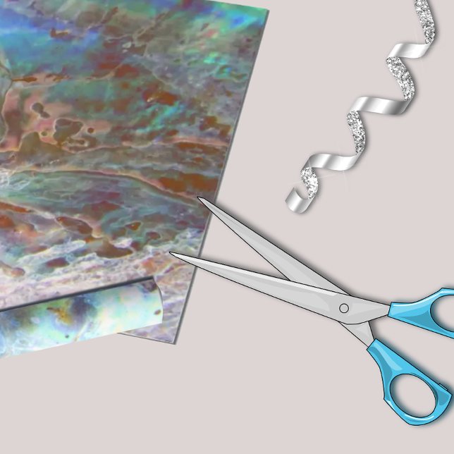 Beautiful Paua Black Abalone New Zealand Shell Wrapping Paper (Creator Uploaded)