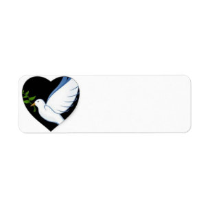 Beautiful Peace Dove Return Address Labels