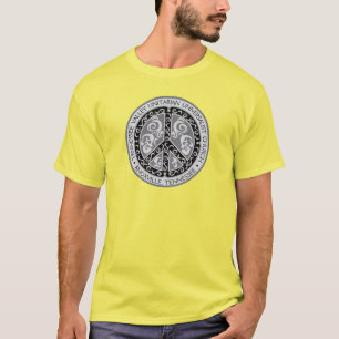 Beautiful Peace Sign on Front, TVUUC on Back T-Shirt