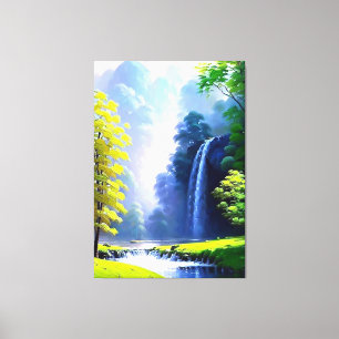 Beautiful Peaceful Nature Painting Canvas Print