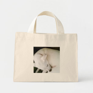 Beautiful Peaceful Polar White Labrador Mix Mini Tote Bag