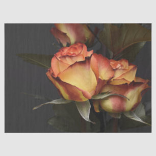 Beautiful Peach & Rust Coloured Pedals on Rose Tissue Paper