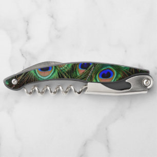 Beautiful Peacock Feathers  Corkscrew
