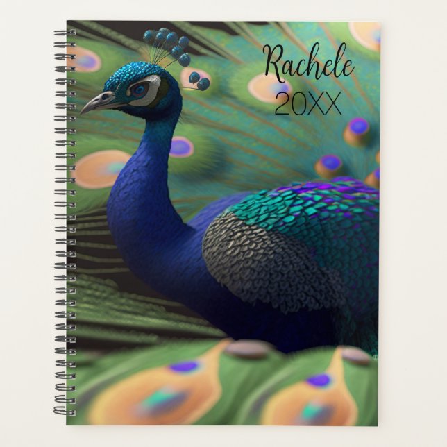 Beautiful Peacock Planner (Front)