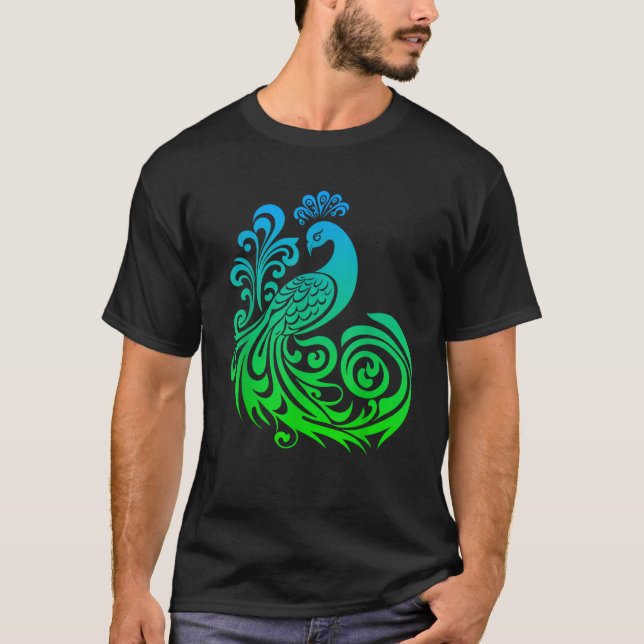 Beautiful Peacock  T-Shirt (Front)