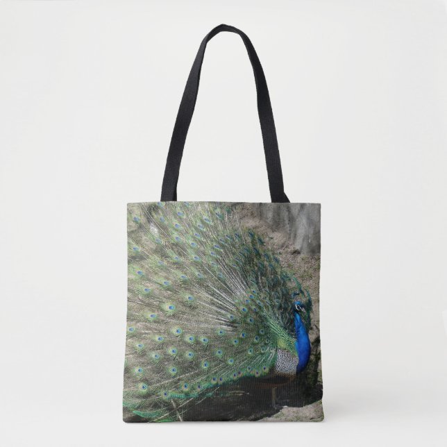 Beautiful Peacock Tote Bag (Front)