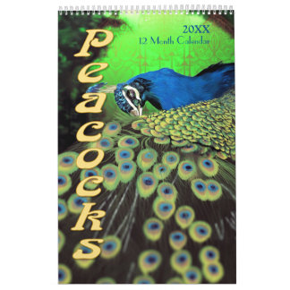 Beautiful Peacocks 2021 Calendar