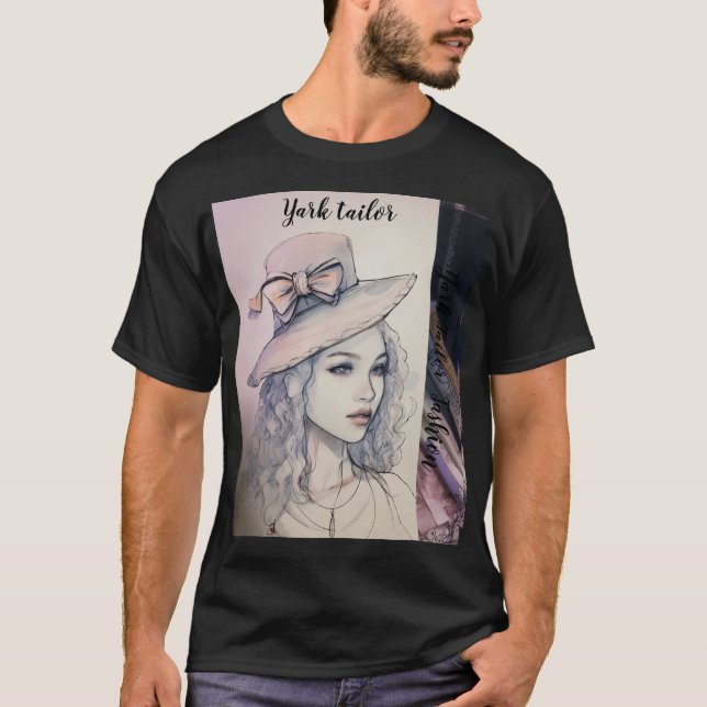 Beautiful  Pencil  Design  By Yark Tailor Fashion  T-Shirt (Front)