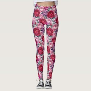 Beautiful Peonies Leggings