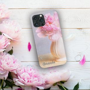 Beautiful Peony In Farm Vase Personalise Case-Mate iPhone Case