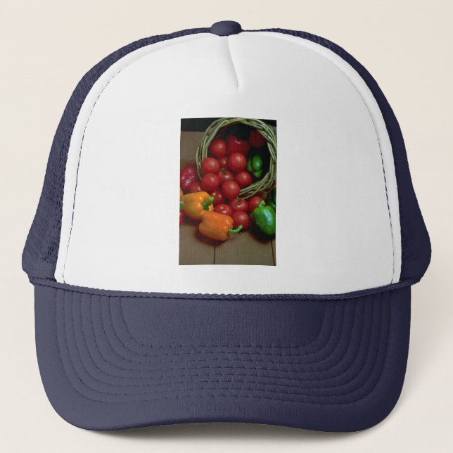 Beautiful Peppers and tomatoes Trucker Hat (Front)