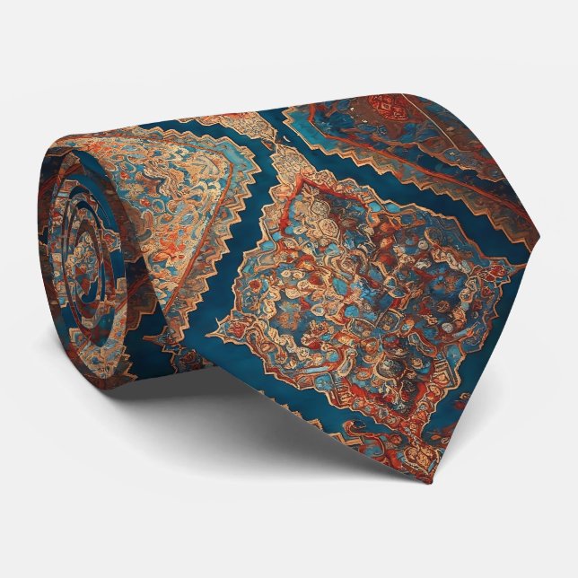 Beautiful Persian Old Pattern Modern Collection Tie (Rolled)