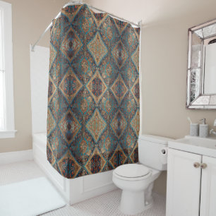 Beautiful Persian Old Pattern Trendy Collection Shower Curtain
