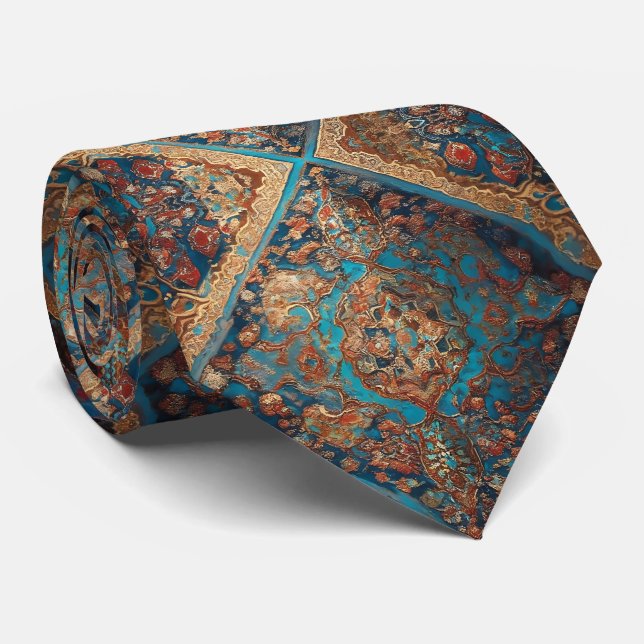 Beautiful Persian Old Pattern Trendy Collection Tie (Rolled)