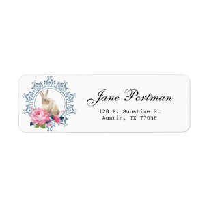Beautiful Personalised Easter Rabbit design