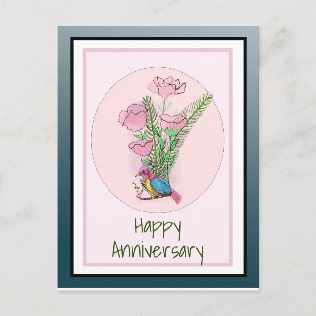 Beautiful Personalised for Wife Anniversary  Postcard (Front)