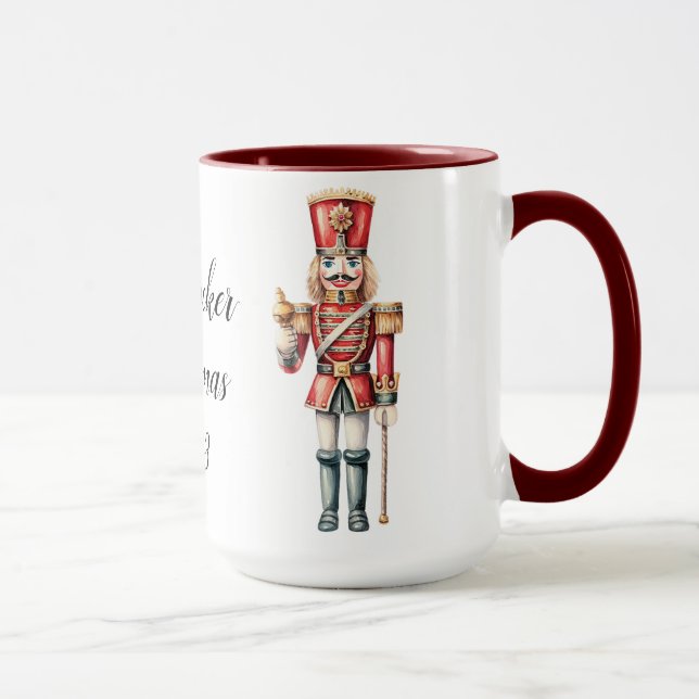 Beautiful Personalised Nutcracker Sublimation Mug (Right)
