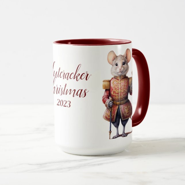 Beautiful Personalised Nutcracker Sublimation Mug (Front Right)