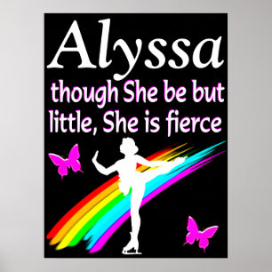 BEAUTIFUL PERSONALIZED FIERCE SKATER POSTER