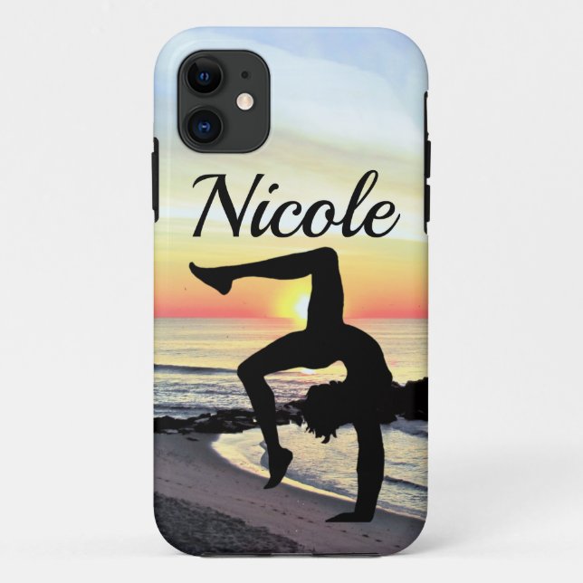 BEAUTIFUL PERSONALIZED GYMNASTICS Case-Mate iPhone CASE (Back)
