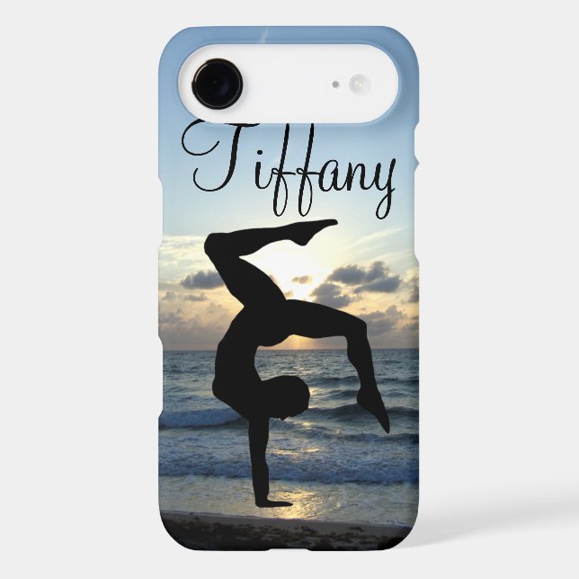 BEAUTIFUL PERSONALIZED GYMNASTICS PHONE CASE (Back)