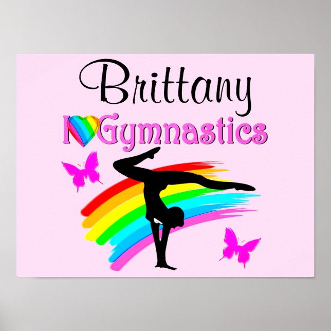 BEAUTIFUL PERSONALIZED GYMNASTICS POSTER (Front)