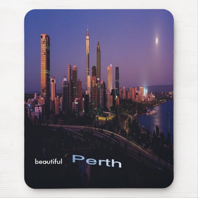 Beautiful Perth, Australia, mousepad. Mouse Mat (Front)