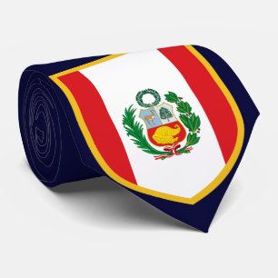 Beautiful Peru Flag Tie