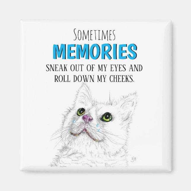 Beautiful Pet Memorial Words of Loss Magnet (Front)