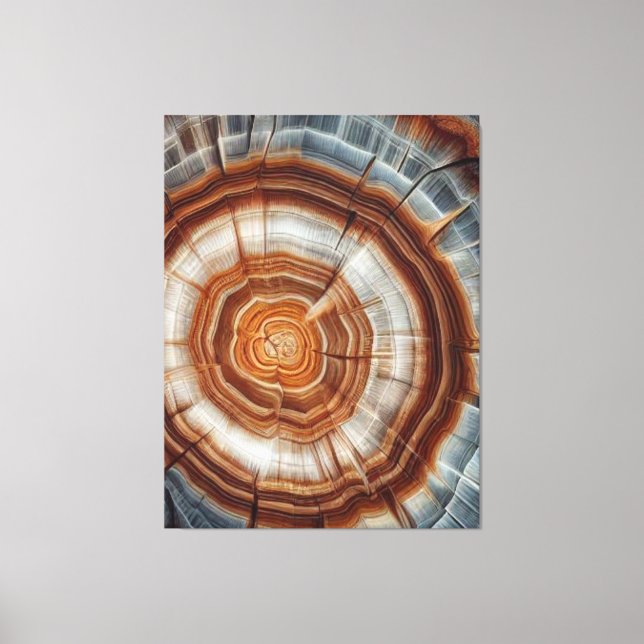 Beautiful Petrified Stump Wall Art (Front)