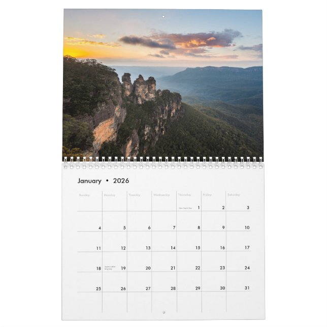 Beautiful Photo Calendar Sydney and Blue Mountains (Jan 2026)