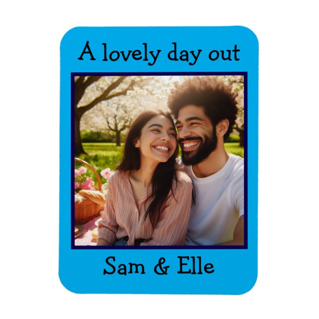 Beautiful Photo Keepsake Memory Custom Magnet (Vertical)