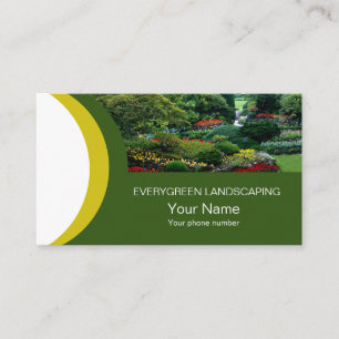 Beautiful Photo Landscaping Business Card