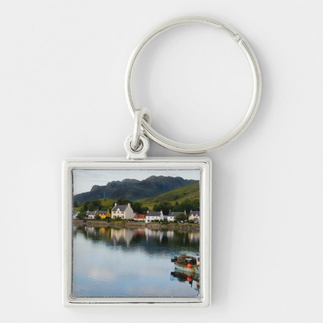 Beautiful  photo of small village of Dornie with Key Ring (Front)