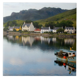 Beautiful  photo of small village of Dornie with Tile