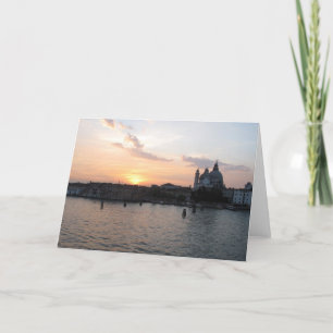 Beautiful photograph of Venice lagoon landscape Card