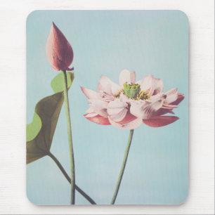 Beautiful photomechanical prints of Lotus Flowers Mouse Mat