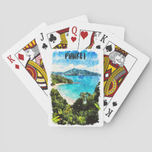 Beautiful Phuket Thailand Beach Paradise Playing Cards
