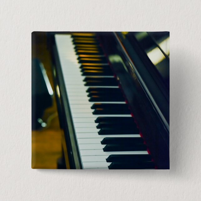 Beautiful Piano 15 Cm Square Badge (Front)