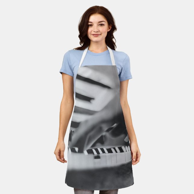 Beautiful Piano Artwork Apron (Worn)