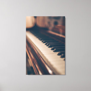 Beautiful Piano Design Canvas Print