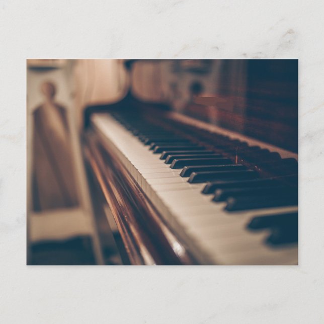 Beautiful Piano Design Postcard (Front)